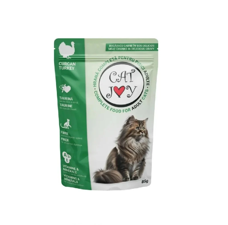 Hrana umeda pentru pisici Cat Joy curcan 85g